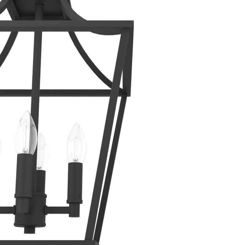 Hunter 12" Laurel Ridge 4-Light Lantern Pendant - Kitchen Island, Dining room, Entry - Modern Farmhouse, Industrial, Candle