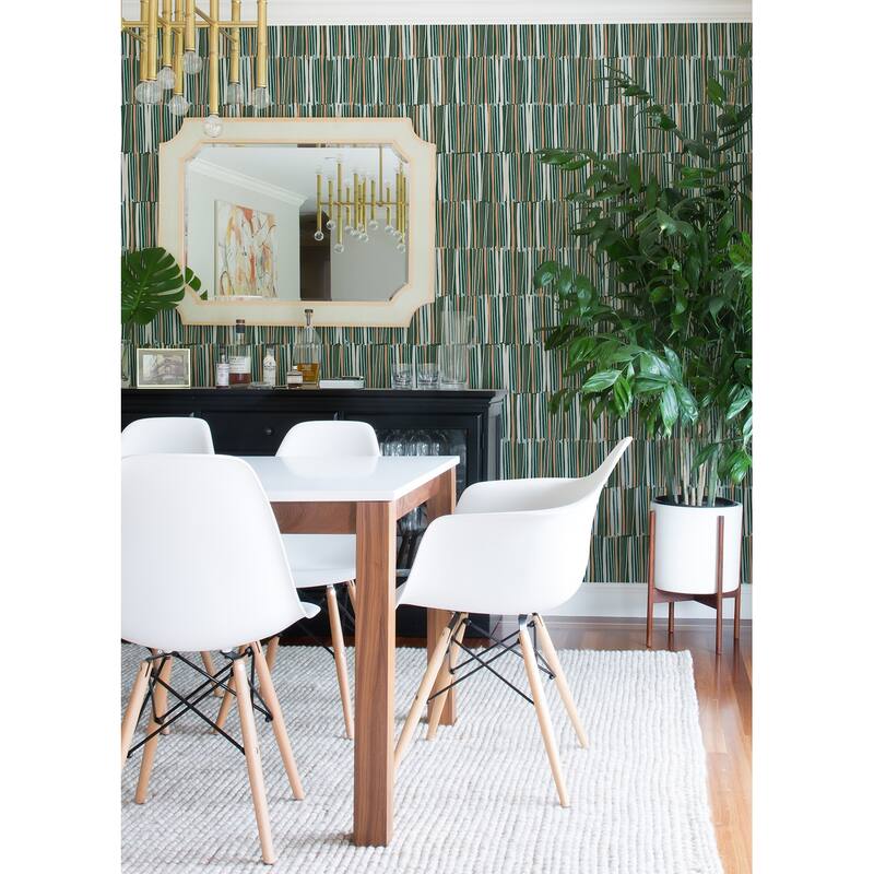 Leah Duncan Green Thistle Peel & Stick Wallpaper