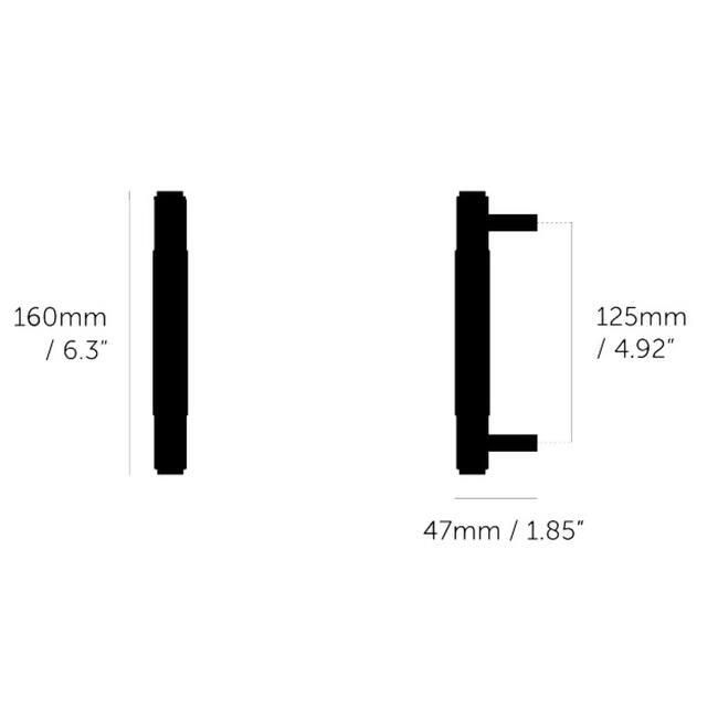 Buster + Punch UPB-074564 Cross 4-15/16" Center to Center Bespoke - Steel