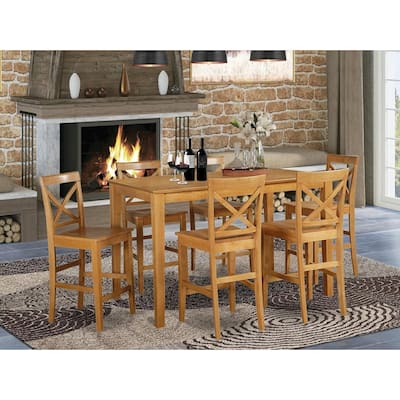 Island Oasis Height Table Set - Gathering Table & Chairs - Modern Dining Room Furniture