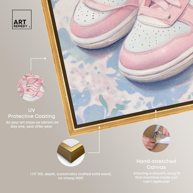 Gentle Ribbon Sneakers Canvas by Art Remedy