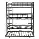 preview thumbnail 21 of 22, Metal Twin Size Triple Bunk Bed with Trundle
