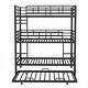 preview thumbnail 21 of 22, Triple Bunk Bed with Trundle in White