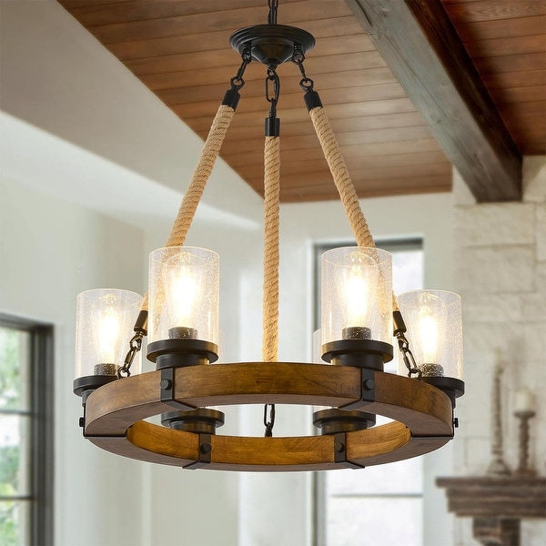 Wagon wheel light chandelier cheap