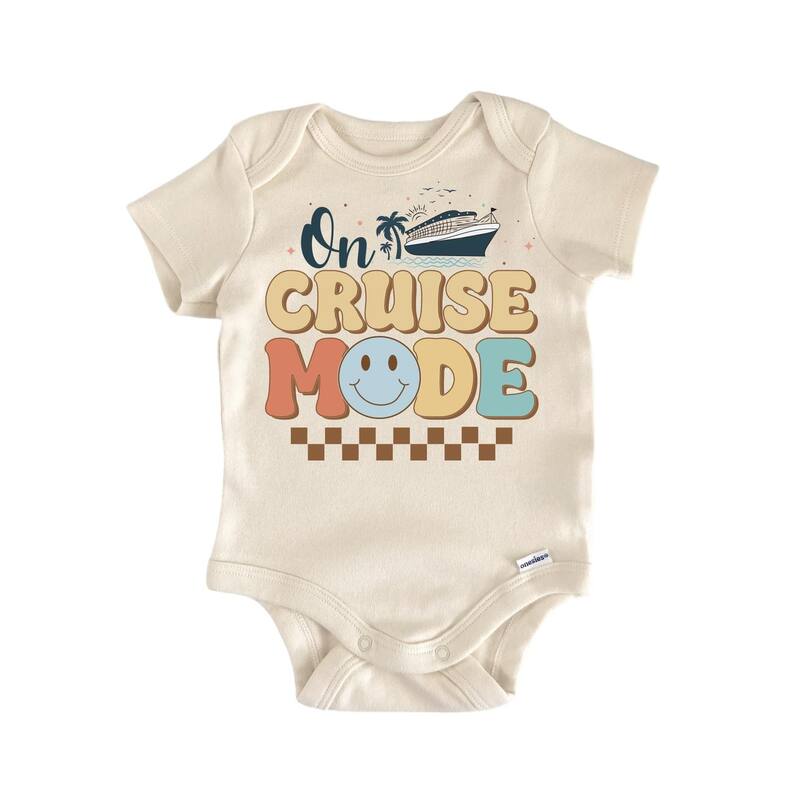 Cruise Mode - Baby Boy Girl Clothes Infant Bodysuit Funny Cute Newborn - White - 6-9M
