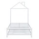 preview thumbnail 41 of 44, Twin Size House Shaped Metal Platform Bed with Trundle