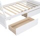 preview thumbnail 22 of 22, Twin House Platform Bed with Drawers, Pink, Modern Design