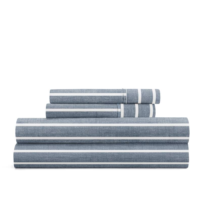 Soft Lines Patterned Ultra-Soft Bed Sheet Set