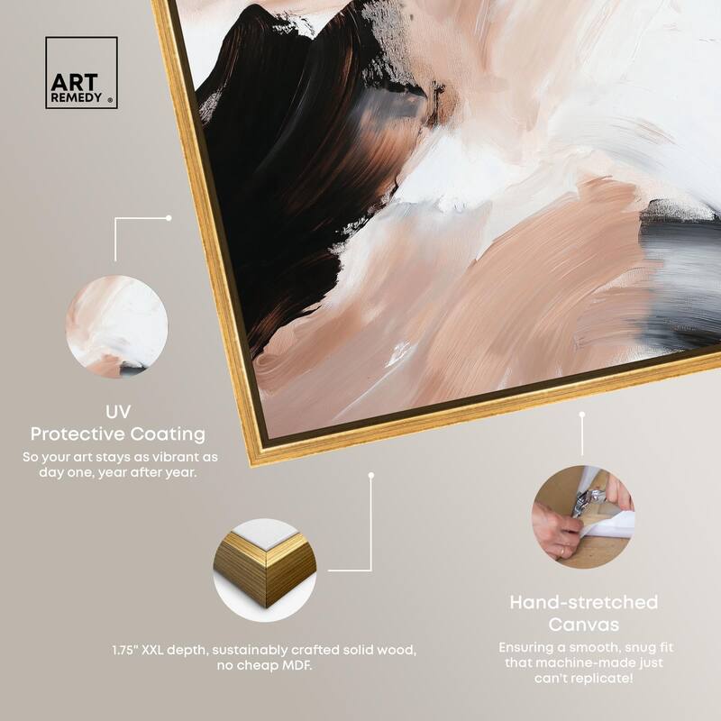 Swirls of Cream I Canvas by Art Remedy