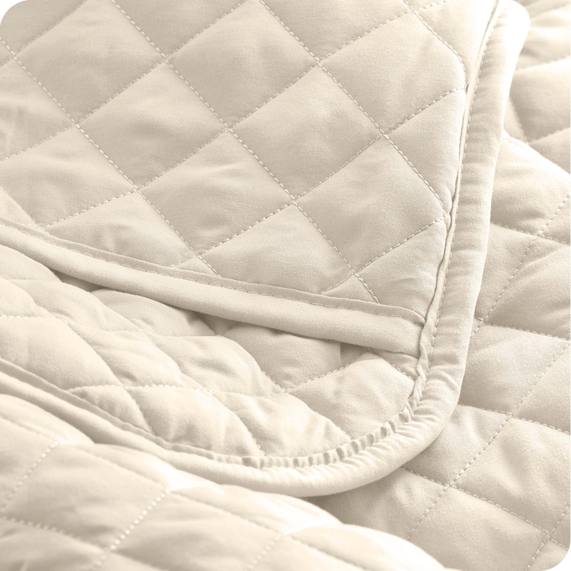 Bare Home Diamond Stitched Lightweight Microfiber Coverlet Set