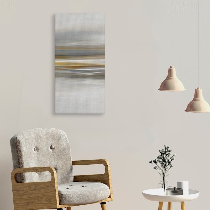 Soft Sea Panel Canvas Art Print