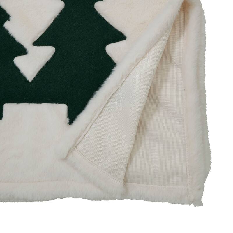 Plush Christmas Trees Table Runner - 16"x72"