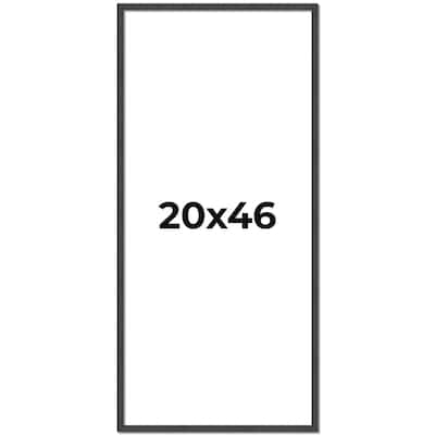 20x46 Frame Brown Picture Frame - Complete Modern Photo Frame Includes
