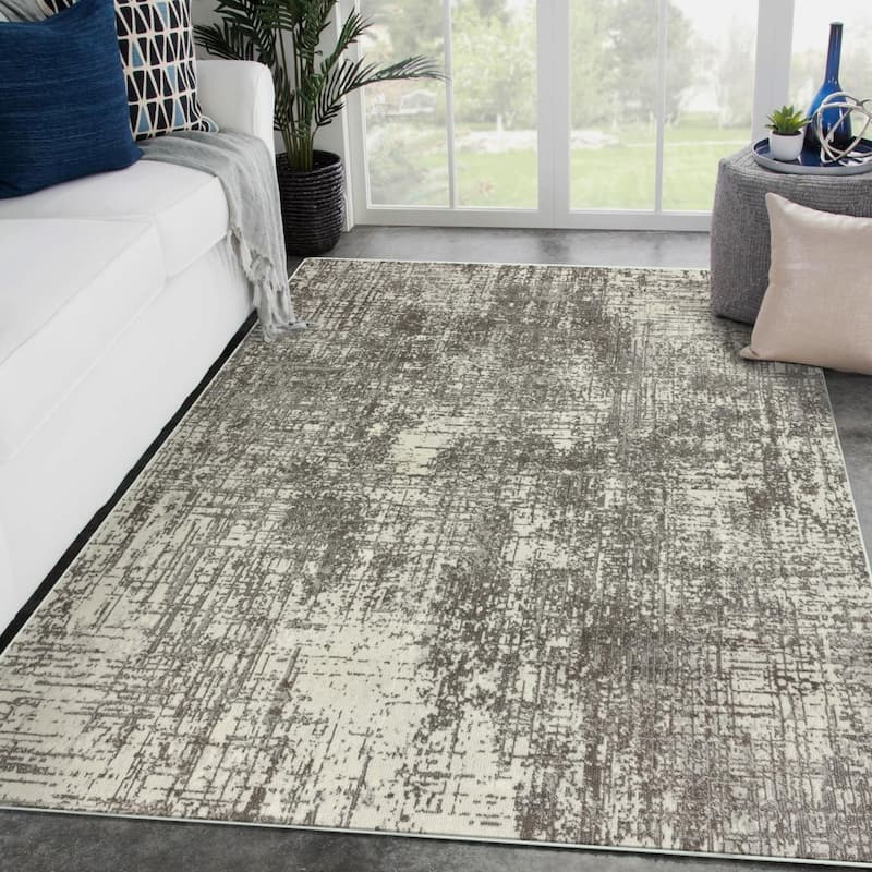 Luxe Weavers Modern Abstract Area Rug, Non-Shedding Carpet