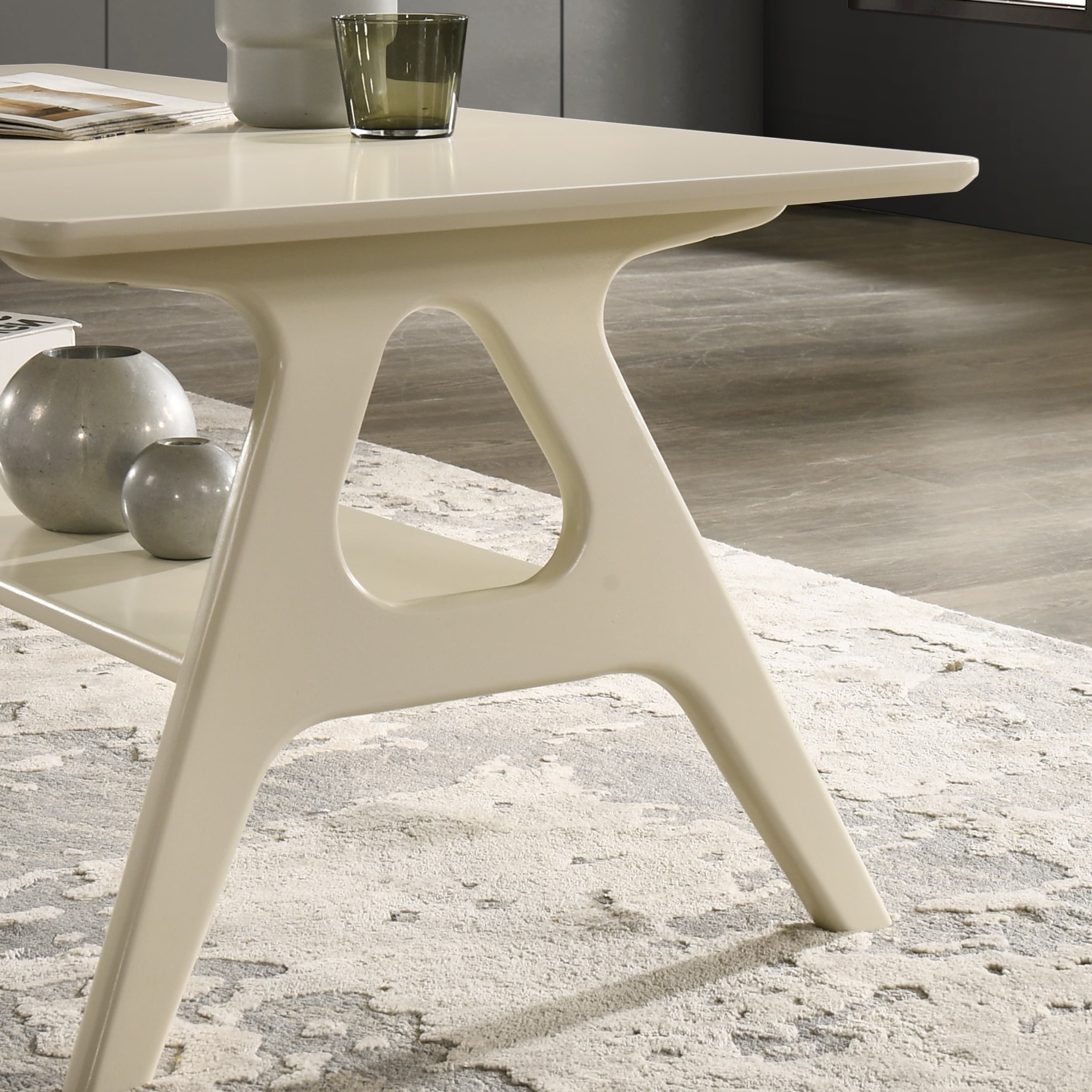 Roundhill Furniture Arona Mid-Century Modern Wood End Table