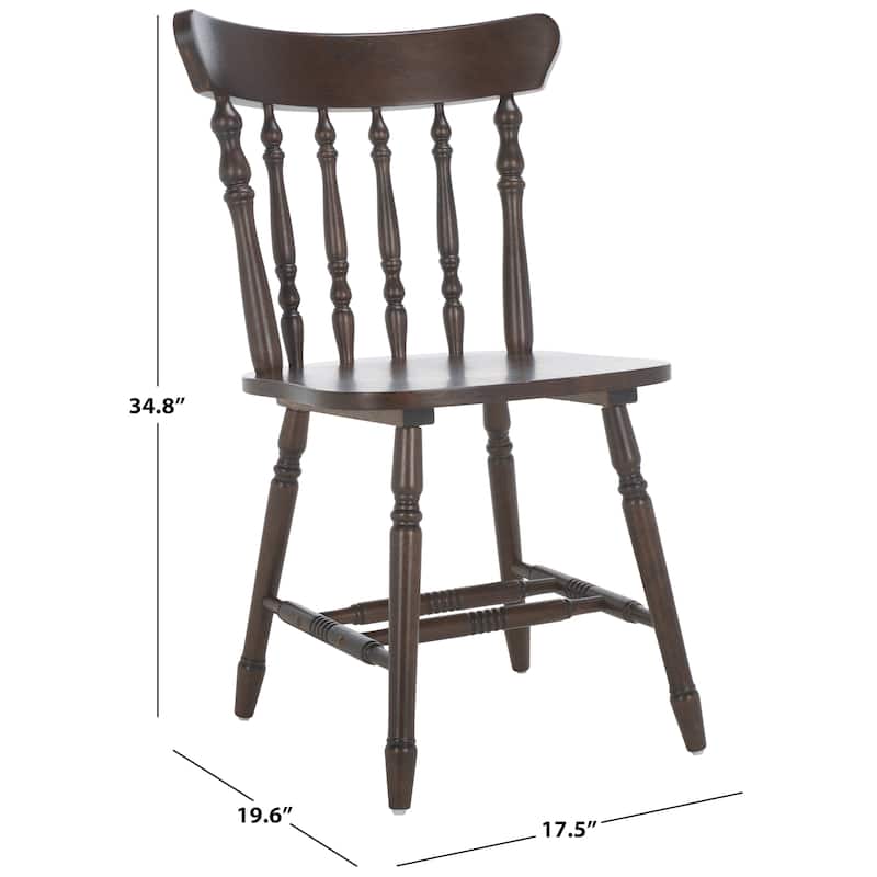 SAFAVIEH HOME Coralyn Caprail Dining Chair (Set of 2) - 17"W x 20"D x 34"H