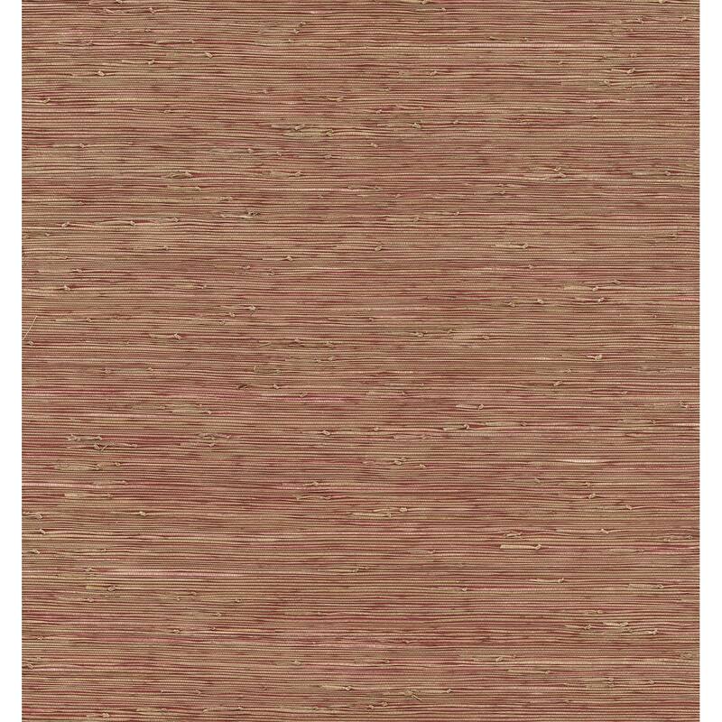 A-Street Prints Shuang Raspberry Handmade Grasscloth Wallpaper