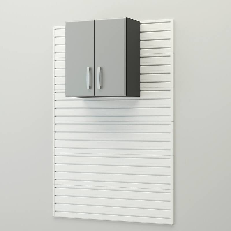 Flow Wall 8 Piece PVC Indoor Cabinet Deluxe Workstation