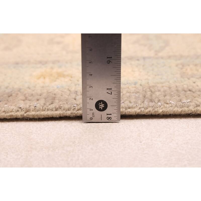 ECARPETGALLERY Hand-knotted Modern Oushak Grey Wool Rug - 7'8 x 9'10