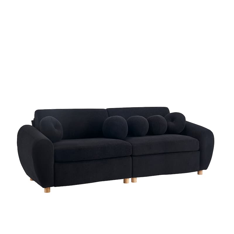 84"Modern Chenille Sofa Couch for Living Room