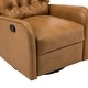 preview thumbnail 23 of 45, Jordano Genuine Leather Recliner with Metal Base by HULALA HOME