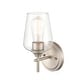 preview thumbnail 9 of 15, Millennium Lighting Ashford 1 Light Bathroom Wall Sconce with Clear Glass Shade in Multiple Finishes