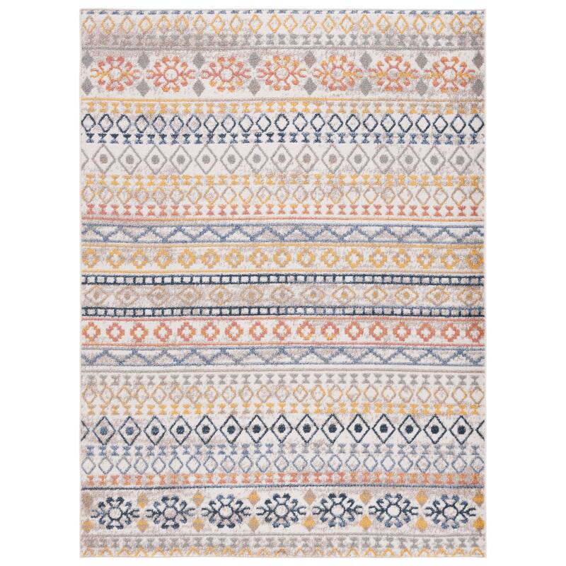 SAFAVIEH Astoria Rusanda Boho Rug - 4' x 6' - Ivory/Blue Rust