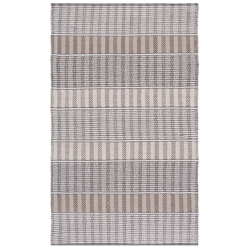 SAFAVIEH Handmade Braided Ladan Cotton Rug - 6' x 9' - Beige/Brown