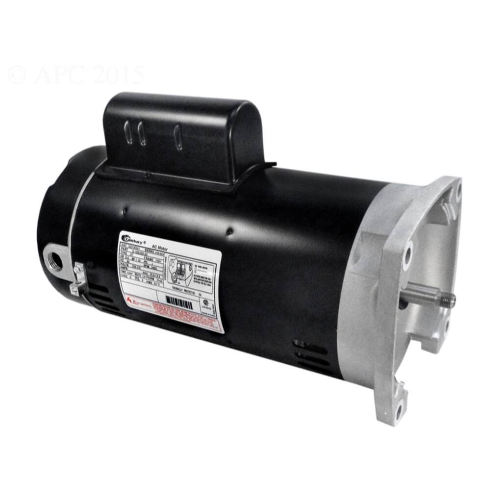 3 HP Black and Silver Flanged Full Rated Pool Pump Motor, 1.15 SF