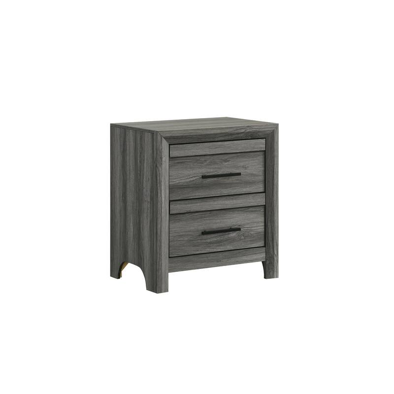 Denver Modern Style 2-Drawer Night stand Made with Wood