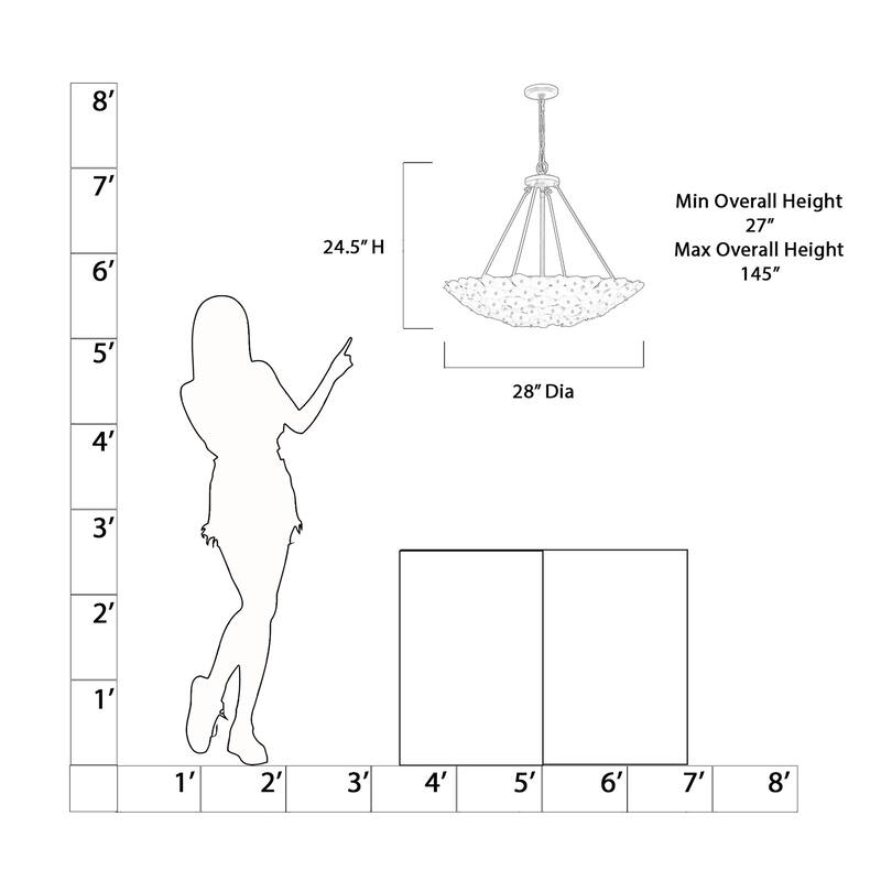 Metropolitan N1826 Coastlyn 6 Light 28" Wide Pendant