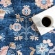 preview thumbnail 7 of 22, Nuloom Verity SplashGuard Traditional Medallion Machine Washable Area Rug
