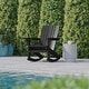 preview thumbnail 26 of 42, Commercial All-Weather Rocking Adirondack Chair with Swiveling Cupholder