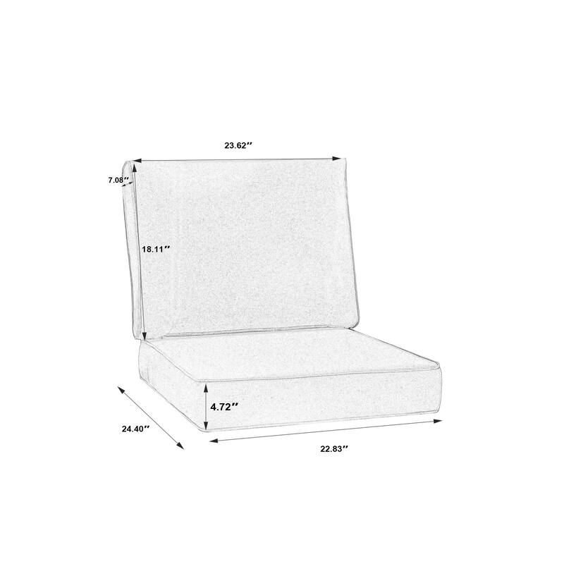 Sunbrella Indoor Outdoor Chair Cushion and Pillow