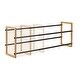 preview thumbnail 5 of 5, TRINITY BASICS® 2-Tier Expandable Shoe Rack, 2-Pack, Bamboo