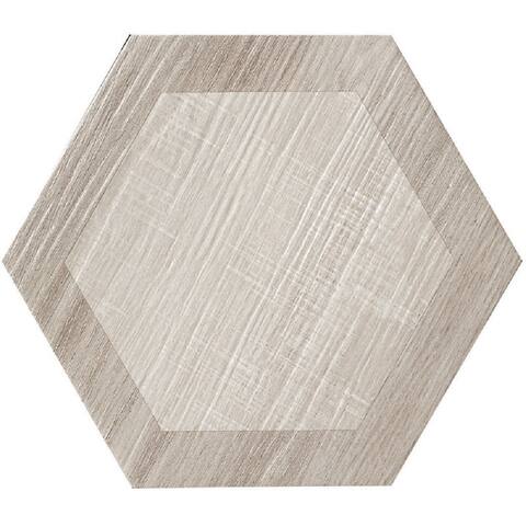 Apollo Tile 20 pack 9.5-in W x 9.5-in L Hexagonal Matte Porcelain Wall and Floor Tile (12.535 Sq ft/case)