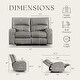 preview thumbnail 3 of 10, Furniture of America Fedi Taupe Faux Leather Power Recline Loveseat with USB Charger