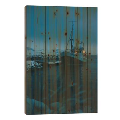 Dalvik, Iceland Print On Wood by Sebastian Scheichl - Multi-Color