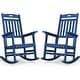 preview thumbnail 108 of 134, WINSOON All Weather HIPS Outdoor Rocking Chair, Set of 2 Navyx2