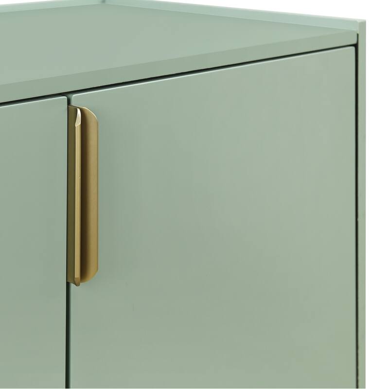Luxurious 4-Door Wooden Sideboard with Adjustable Shelves for Hallways, Entryway & Living Room Storage