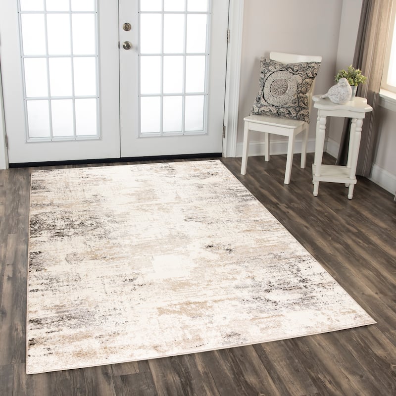 Alora Decor Mystic Neutral Indoor/ Outdoor Rug - 2'6" x 7'3" - Beige