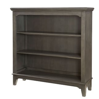 Taylor 50" Wide Farmhouse Bookcase, Dusk Gray