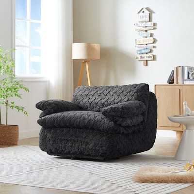 Liyasi Full Compression sofa chair with swivel add Ottoman