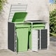 preview thumbnail 3 of 56, vidaXL Wheelie Bin Storage Rubbish Waste Bin Storage Steel