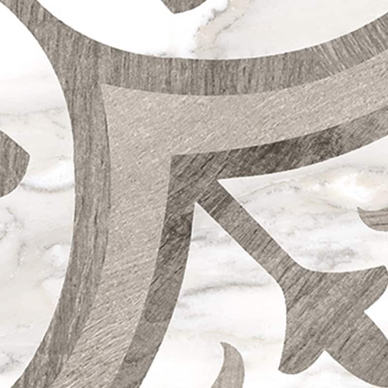 Merola Tile Ella Hill Amberes Grey-Bone 13" x 13" Ceramic Floor and Wall Tile