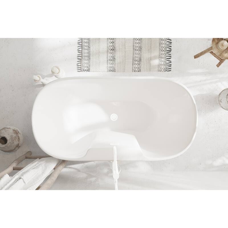 Nicolette Bathtub in Glossy White
