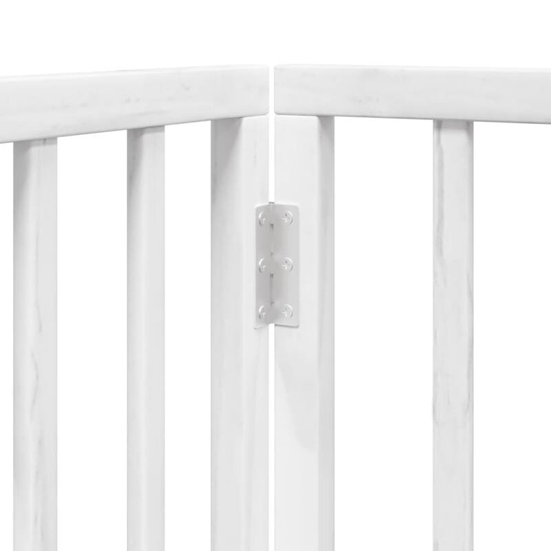 vidaXL Dog Gate Foldable Poplar Wood
