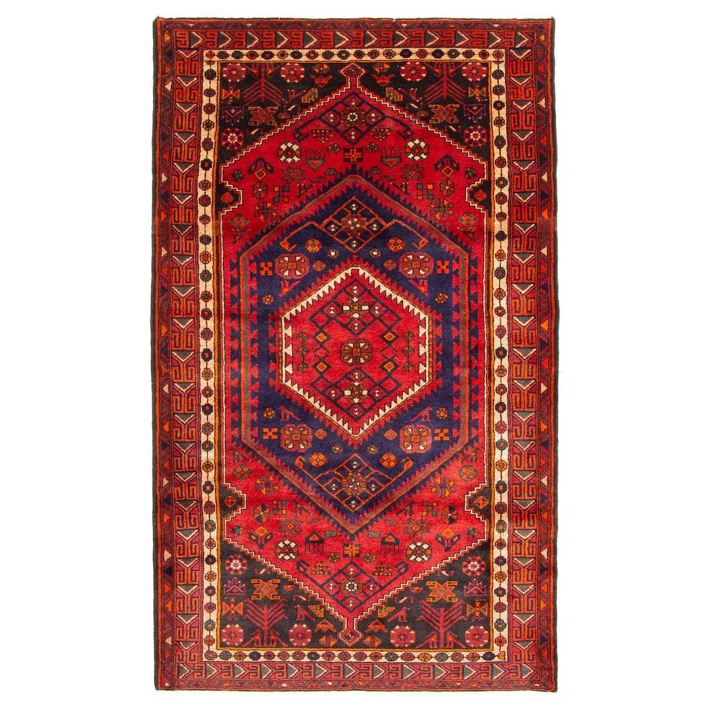 ECARPETGALLERY Hand-knotted Anadol Navy Wool Rug - 4'9 x 8'2