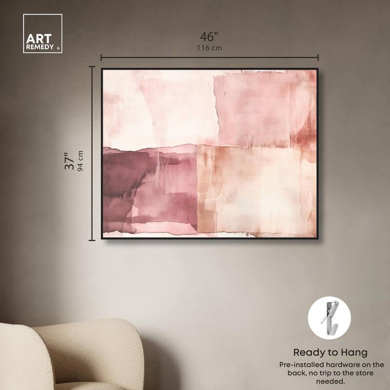 Faded Crimson II Canvas by Art Remedy
