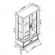 preview thumbnail 7 of 33, Lighted Curio Cabinet with Tempered Glass Doors and Adjustable Shelf